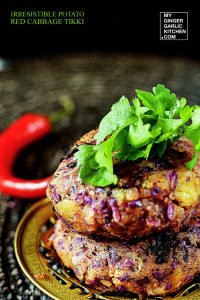 red cabbage tikki